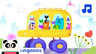 WHEELS ON THE BUS 🚌🎶 Nursery Rhymes  Lingokids [upl. by Valeda]