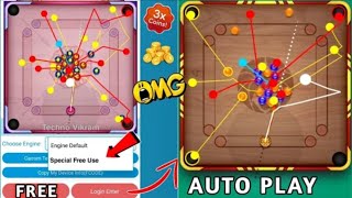 How To Use 🔥Aim Carrom king 👑 Auto Playy 😱  All Premium Features Free 😱  Techno Anupam [upl. by Naginnarb]