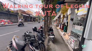 A walking tour of Legian Kuta Bali Indonesia 🇮🇩 [upl. by Arva195]