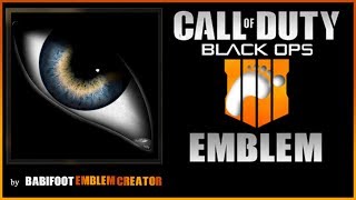 COD BO4 EMBLEM TUTORIAL  Realistic Eye WARNING Read the description [upl. by Nylrad373]