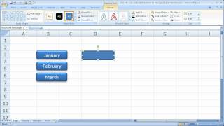 Excel Tips 14  Links in Excel to Quickly Navigate Between Worksheets with Buttons [upl. by Apollo]