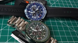 Citizen EcoDrive PCAT Promaster Radio Controlled Green amp Blue Versions [upl. by Attehcnoc]