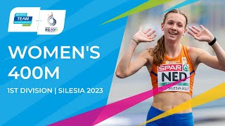 Femke Bol flies to Championship Record in 400m  Full Race Replay  Silesia 2023 [upl. by Siraved]