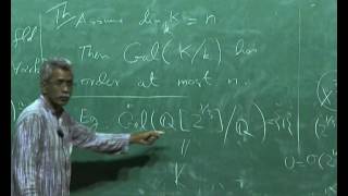 Galois Theory by ProfParameswaran Sankaran [upl. by Aikemit]