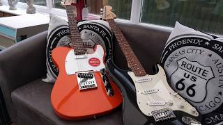 Squier Affinity Stratocaster Vs Telecaster [upl. by Artina]