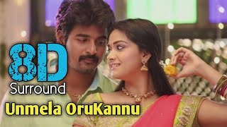 Un Mela Oru Kannu 8D  Rajinimurugan  Sivakarthikeyan  Keerthi Suresh  D Imman  8D BeatZ [upl. by Lovich]