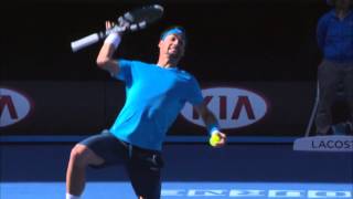 Djokovics Brilliance Frustrates Fognini  2014 Australian Open [upl. by Asfah]