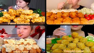 ASMR CRISPY JUICY FRIED OYSTERS MUKBANG COMPILATION FT FUME TracyN ryoma miyu Asmr 🔀 [upl. by Orhtej]