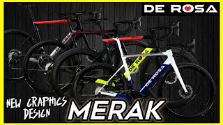 First look  De rosa the new merak graphics  lightweight racing road bike 2024 [upl. by Ylera364]