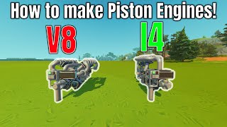 How to properly make Piston Engines in Scrap Mechanic 2023 [upl. by Iorgos]