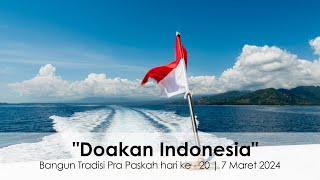 quotDoakan Indonesiaquot  Bangun Tradisi Pra Paskah hari ke  20  7 Maret 2024 [upl. by Anneehs]