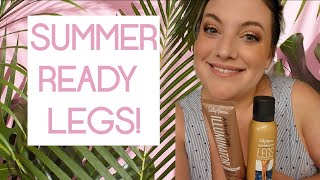 REVIEW and TUTORIAL of Sally Hansen Airbrush Legs Makeup and Leg Illuminator Wear the shorts 🤸🏻‍♀️ [upl. by Korella]