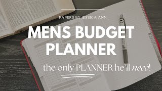 Budget Planner for Men  Budgeting amp Scripture  Papers™ Planners  Flip Thru [upl. by Yraillih]