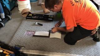 Loop pile carpet repair training [upl. by Airotna]