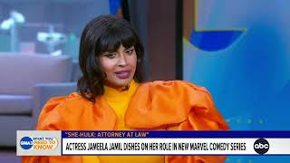 Actress Jameela Jamil dishes on SheHulk [upl. by Joycelin959]