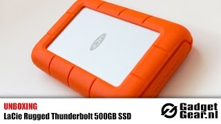 Unboxing LaCie Rugged Thunderbolt 500GB SSD [upl. by Ellered]