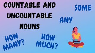 Countable and Uncountable Nouns  Sustantivos contables e incontables en inglés [upl. by Vey]