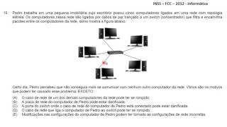 Questões comentadas INSS  FCC  2012  Informática  Nível Médio  Técnico do Seguro Social [upl. by Grochow]