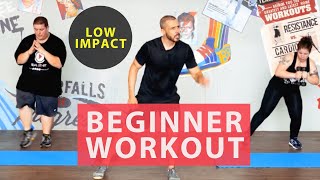 30 minute fat burning home workout for beginners Achievable low impact results [upl. by Noremmac]