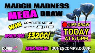 🔴 LIVE Draw for a full set of Taylormade Qi10 Clubs worth £3200 [upl. by Verney]