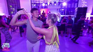 Fernando Lasso amp Sofia Koshak  salsa social dancing  CSSF Rovinj [upl. by Yleak]