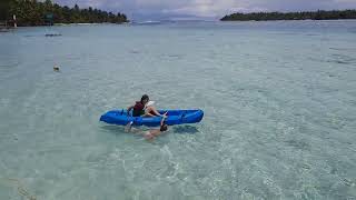 Nana Pōrīnetia farāni  5  EPS kayak et baignade dans le lagon [upl. by Joly]