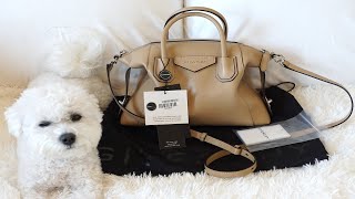 Unboxing the Givenchy Small Antigona in Beige Cappucino  From Yoogis Closet Review amp Price Paid [upl. by Avin]