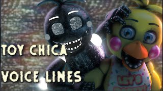 SFM  FNaF  Toy Chica Voicelines Remake  Collab with sporky9215 [upl. by Garvin]