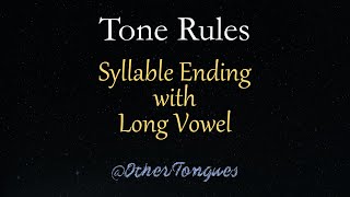 Learn Thai 09 Tone Rules  Syllable Ending with Long Vowel [upl. by Horwitz]