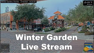 🔴 LIVE Winter Garden Florida Downtown Webcam [upl. by Anitreb938]