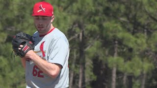 WashU grad Ryan Loutos performing at St Louis Cardinals spring training camp [upl. by Nniroc]