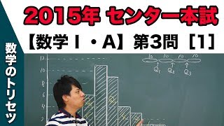 センター試験 2015年本試験 【数学Ⅰ・A】 第3問［1］データの分析 [upl. by Gaylene334]