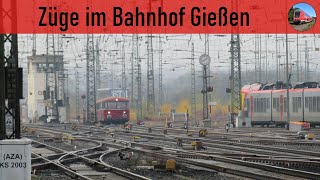 Züge im Bahnhof Gießen Trains at Gießen station [upl. by Suoivatnom]