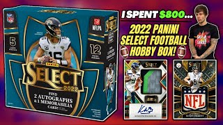 I PAID 800 FOR THIS 2022 SELECT FOOTBALL HOBBY BOX WAS IT WORTH IT🤔 [upl. by Ezarras]