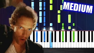 Coldplay  Viva La Vida  Piano Tutorial MEDIUM by PlutaX [upl. by Emmey]