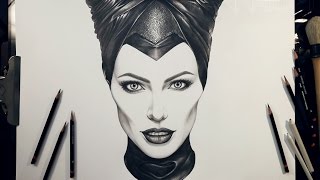 Drawing MALEFICENT by TANKRIUM [upl. by Musetta]