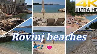 Rovinj Beaches 🏖️ Croatia 4K [upl. by Brendan]