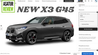 ⚙️ Конфигурируем НОВЫЙ BMW X3 G45 Инструкция по сборке под заказ абсолютно нового БМВ Х3 G45 2024 [upl. by Odilia523]