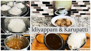 Idiyappam amp Karupatti Thengai Paal Recipe in Tamil இடியாப்பம் amp கருப்பட்டி தேங்காய் பால் [upl. by Aratas]