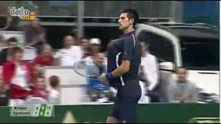 Novak Djokovic Imitates Serena Williamsthe best one ever [upl. by Cha892]