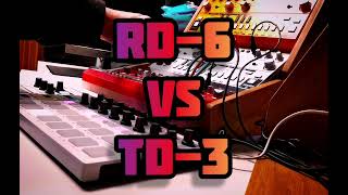 Behringer RD6 vs TD3 RD6 TD3 808 [upl. by Anwad]