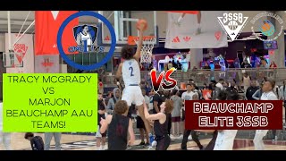 TRACY MCGRADY VS MARJON BEAUCHAMP AAU TEAMS One Time Legends 3SSB vs Beauchamp Elite 3SSB [upl. by Nylirac]