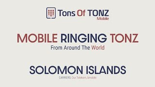 Mobile ringingringback tones Solomon Islands Our Telekom bmobile [upl. by Ednew]