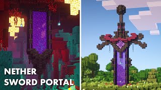 nether portal sword  minecraft [upl. by Riti552]