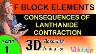 consequences of lanthanide contraction class 12 chemistry subject notes lectures cbse [upl. by Lirpa]