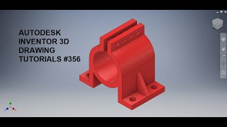 Autodesk Inventor Drawing tutorial 356  Inventor tutorials for Beginners  3d drawing tutorials [upl. by Thilde]