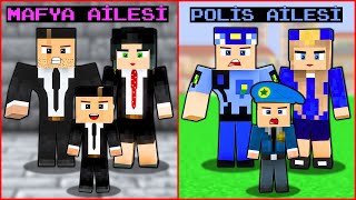 MAFYA KEMAL AİLESİ VS POLİS KEREM AİLESİ 😱  Minecraft [upl. by Lukey]