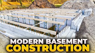 Amazing Modern Basement Construction Technology [upl. by Terti]