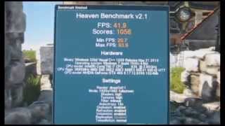 Test Video Card Gigabyte GeForce GTX 460 SOC GVN460SO1GI  Heaven Benchmark v21 [upl. by Eninahpets744]