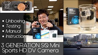 SQ 10 1112 MINI DV SPORT CAMERA INSTRUCTION review sq11 [upl. by Anilrats]